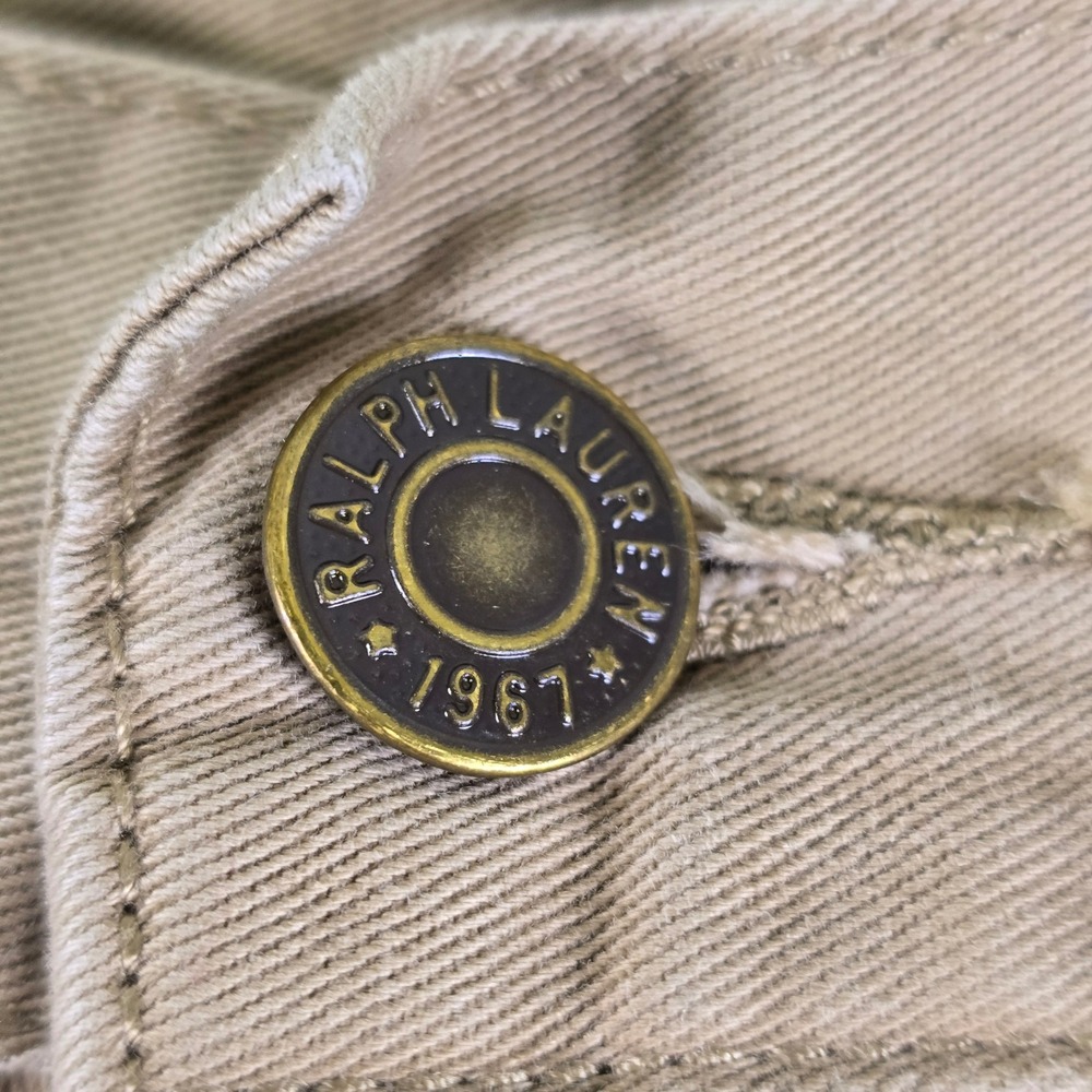 Polo Ralph Lauren 650 Straight Leg Pants Mens 36x34 Sand 5-Pocket Twill Classic - Picture 9 of 16